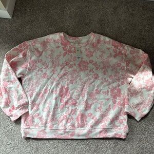 Pink Foral Crewneck